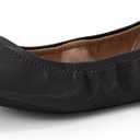 Amazon Essentials Women's Belice Comfortable Slip-On Ballet Flats Shoes, Black, Size 6.5