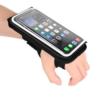 Running Armband Phone Holder for iPhone 17/16/15/14/13/XR Pro Max Plus,Forearm Wristband Adjustable with Card Slot Sport Arm Bag for Cycle Gym Sweatproof Jogging Accessories Workout Armbands