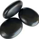 Hot Stone Massage, 3 Piece Set Large Oval Hot Stone 3.58x2.78x1.19 inches, Basalt Home spa, Relaxation, Massage Treatment (3PCS)