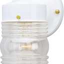 Westinghouse 6687800 Westinghouse #66878 White Jelly Jar Fixture, No Size