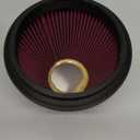 RF-1048 Universal Clamp-On Air Intake Filter, Flange Diameter: 6 In, Filter Height: 6 In, Flange Length: 0.625 In, Shape: Round Tapered