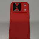 BXYJY Wallet Case for iPhone 17 Pro, Card Holder (45 Cards), Slide Camera Cover, Military Grade Protection, Heavy Duty Women Girly Men Protective Phone Cover for iPhone 17 Pro 6.3" 2025, Red