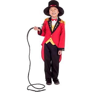 fun shack Ringmaster Costume Kids, Circus Ring Master Costume Boys, Boys Halloween Costumes, Halloween Costumes for Kids M