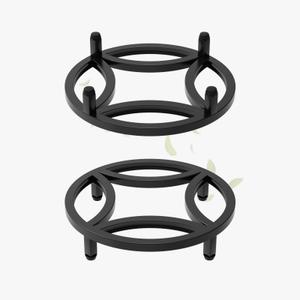 1 Pack Zhongma 11.5x11.5 Inch Sturdy Potted Plant Stand Flower Pot Holder Heavy Duty Construction, Low Plant Stand for Home Indoor and Outdoor, Sturdy plant riser and saucer without Installation Required