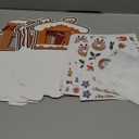 X Hot Popcorn 67 PCS Christmas Picture Frames Ornament Kit Xmas DIY Gingerbread Candy Photo Ornaments Christmas Photo Frame Present Set for Xmas Tree Holiday Party Art Decorations