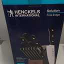 HENCKELS Solution Razor-Sharp 12-pc Knife Set, Chef Knife, Bread Knife, Steak Knife, German Engineered Informed by 100+ Years of Mastery,Walnut