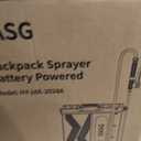 Battery Powered Backpack Sprayer 4 Gallon, 21V 2.6Ah Electric Weed Pump Sprayer with 6 Nozzles, Telescopic Wand (Stainless Steel + Plastic) for Garden Weed Lawn Yard Clean, Charger Included