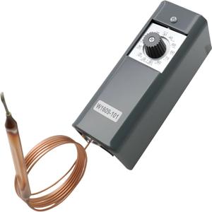 W1609-101 Refrigeration Thermostat Temperature Controller with Remote Bulb & 5 Ft Capillary  TH-1609 Model, Temperature Range: -30F to 90F (-34C to 32C)