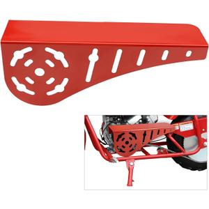 Mini Bike Chain Guard Cover for Most Mini Bikes Compatible with 5-7HP Predator 196cc 212cc 201cc Compatible with Honda Clone Tecumseh Briggs & Stratton Engines (Red)