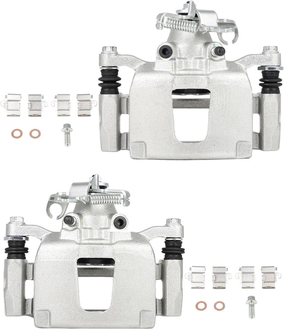 cciyu Rear Left & Right Brake Calipers Assembly w/Bracket 18B5399 18B5398 For Chrysler For Town & Country,For Dodge For Grand Caravan,For Ram For C/V,For Volkswagen For Routan