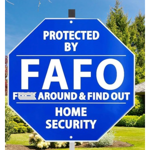 Protected By Home Security System Yard Sign-100% Aluminum Heavy Duty Police Dispatch Connected Warning Sign UV Protected With Ground Stake 28"L x 10"W