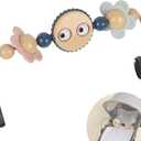 Toy Bar for Baby Bouncer Stroller Arch Googly Eyes Toy for Babies Car Seat, Babies Bouncer Accessory, Easy to Install & Baby-Safe Plastic - No Music