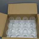 FAWLES Stemless Champagne Flutes Set of 12, Crystal Glass, 8 oz Champagne Glasses, Prosecco Mimosa Glasses Set