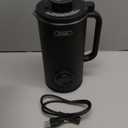 FOHERE Nut Milk Maker Machine, 6 in 1 35oz Soy Milk Maker for Homemade Almond, Oat, Soy, Baby Food, Plant-Based Milk and Dairy Free Beverages, with 12H Timer/Self-Clean/Keep Warm/Boil Water (Black)