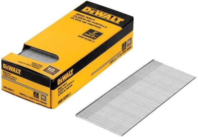 DEWALT 2 in. 18 Gauge Brad Nails (2,500 PK) (DBN18200-2) (One Size)