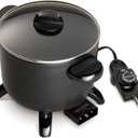 Presto 06006 Kitchen Kettle Multi-Cooker, Steamer, Deep Fryer, Black