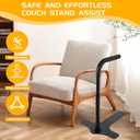 Chair Couch Stand Assist Aid for Elderly, 6-Levels Adjustable Couch Cane/Rails/Handles for Seniors Sit to Stand, Sofa Lift Pro Standing Aids & Supports Devices, 400LBS Capacity
