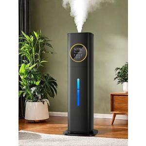 Humidifier Large Room Bedroom with Night Light, 2.1Gal(8L) Humidifiers for Home with Essential Oil Diffuser, Top Fill Whole House Cool Mist Humidifiers for Plants Baby Kids Adults(Black)