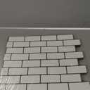 Art3d 10-Sheet Peel and Stick Backsplash Tile for Kitchen - 1212 Stick on Wall Tile for Kitchen Bathroom Countertop Living Room, Warm White with Black Grout