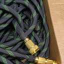 100ft Lightweight Flexible Garden Hose, Non-Expandable Water Hose with 10-Function Spray Nozzle for Yard,Outdoors,RV