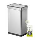 EKO 13.2 Gallon Touchless Motion Sensor Kitchen Trash Can, Stainless Steel