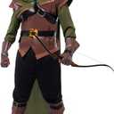 Spooktacular Creations Renaissance Robin Hood Deluxe Men Costume Set Made of Leather for Halloween Dress Up Party (Medium)