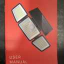 2500LM Solar Lights Outdoor with Motion Sensor,3 Head 270° Wide Angle Street Area Lights, IP65 Waterproof Security Lighting with 3 Modes