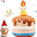 Dog Birthday Cake Toy, Interactive Crinkle Chew Toy for Small Medium Large Dogs, Durable Pet Birthday Gifts & Party Accessories, Cute Soft Puppy Celebration Fun for All Breeds,5.5''