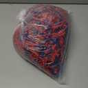 CHECHNYA Crinkle Cut Paper Shred Filler 1LB,Shredded Paper for Gift Baskets,Recyclable Craft Shred Paper Filler Red & Blue Christmas Mix