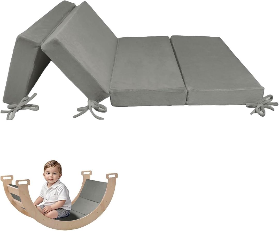 Cushion for Climbing Arch for Toddlers Arch Climber Floor Cushion and Rocker Pillow (Grey) (Gray)