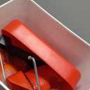 Automatic Chicken Feeder and Waterer Set Hanging Chicken Waterer 3 Gallon Poultry Water Feeder with Nipples and Feeding Ports No Waste,Chicken Coop Accessories (13.65x9.752in, Red)