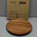 Lazy Susan for Table Top Bamboo Lazy Susan Turntable for Cabinet Kitchen Countertop Organizer for Condiment Bathroom Counter Organizer Decor Sink Tray Acacia Wood 10 Inch (Brown)