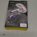 ATTACK SHARK X2 Pro Wireless Gaming Mouse with RGB Charging Dock,Tri-Mode PC Gaming Mice 2.4G/Bluetooth/Wired,Noiseless Mouse RGB Backlit,Transparent Shell,PixArt 3212 4000 DPI,for Win/MAC,White