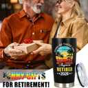 Retirement Gifts for Men 2026 - Retired Not My Problem Anymore - Funny Retirement Gifts for Husband, Dad, Boss, Coworker - Farewell Going Away Gift Tumbler - Retired Under New Management See Wife