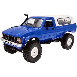 The perseids RC Rock Crawler WPL C24 RTR 1/16 Pickup Trucks Blue with LED Lights 2.4Ghz 4x4 Off-Road RC Semi Trucks All Terrain Car, RC Crawler Remote Control Truck for Adults