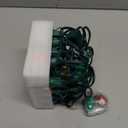 C7 Vintage Christmas String Lights with 27 Multicolor Ceramic Bulbs, 25FT Hanging Outdoor & Indoor String Lights for Christmas Tree Patio Roofline Decoration (Green Wire)