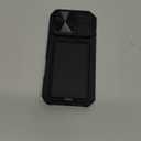 SSLOTSCASE for iPhone 17 Pro Case with Card Holder & Kickstand & Slide Camera Lens Cover & Camera Stand & Wallet, Military-Grade Heavy Duty Rugged Phone Case Cover for iPhone 17 Pro 6.3'' 2025, Black