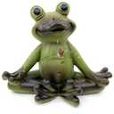 Green Frog Meditating Statue