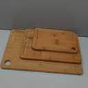 Bamboo Cutting Board for Kitchen, 3-Piece Set with Juice Grooves, Side Handles & Non-Slip Mats  Durable Bamboo Chopping Board for Meat, Vegetables and Fruits