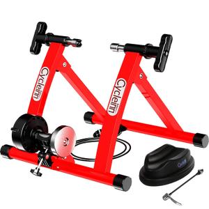 Cycleinn Magnetic Bike Trainer Stand for Indoor Exercise Riding, Noise Reduction, 8 Levels Resistance Setting, Stationary Bike Resistance Trainer for 26"-28", 700C Wheels