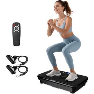 ROTAI Vibration Plate for Lymphatic Drainage & Full Body Workout - Home Exercise Machine for Weight Loss and Muscle Toning for Men & Women, 400 lbs Capacity Fitness Platform