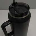 STANLEY Quencher H2.0 Tumbler with Handle & Straw 64 oz | Flowstate 3-Position Lid | Large Capacity for Travel & Sports | Insulated Stainless Steel Cup | BPA-Free | Black 2.0