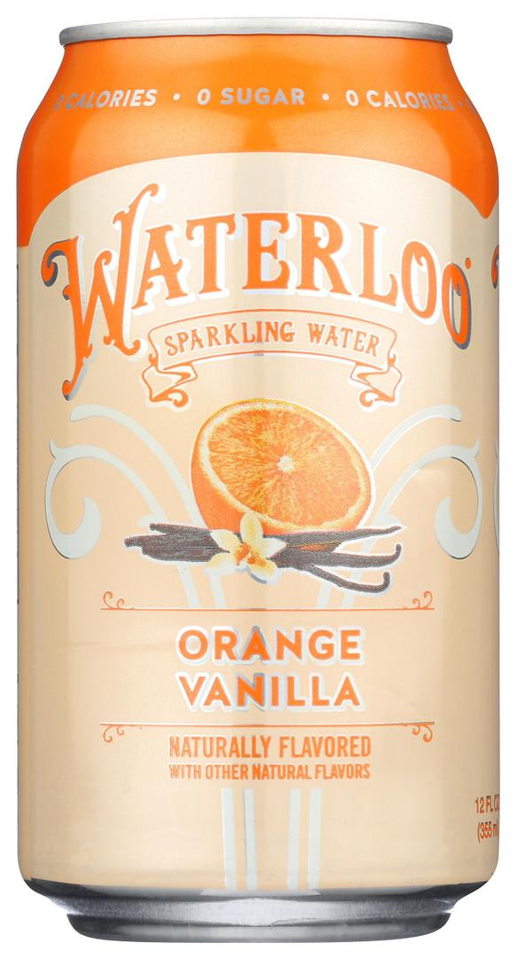 Waterloo Sparkling Water, Sparkling Water Orange Vanilla Single, 12 Fl Oz BD: 10-07-25