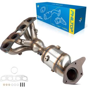 PHILTOP Front Exhaust Manifold Catalytic Converter Kit Compatible with Nissan 2013-2018 Altima 2.5L Sedan, 2014-2018 Rogue 2.5L Stainless Steel Catalytic Converter Replace# 16694(EPA Compliant)