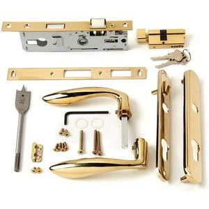 Andersen Storm Door Handle Assembly in Brass Finish Contemporary Style 2004 to Present