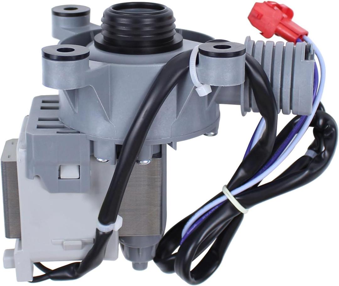 ApplianPar WH11X34742 Washer Drain Pump Motor Assembly for Frigidaire Insignia Midea Haier Washing Machine Replaces WH01X28078, 5304511363, 4584305, AP6261649, 4980769