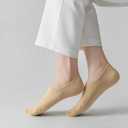 SIXDAYSOX Womens No Show Socks - 4-8 Pairs, Low Cut, Non-Slip, Invisible Cotton Liner