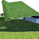 Outdoor Artificial Grass Turf 3 ft by 4 ft Hybrid Turf Artificial Turf Grass Patch Blends in with Natural Grass for Patio, Balcony, Squares, Garden Keeps Paws and Homes Clean