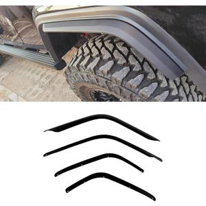 Fender Flares for 2018-2024 Jeep Wrangler JL Models - 4 Pack (Front & Rear) - Low Clearance Flares