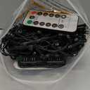 2 Pack Christmas String Lights Battery Operated, 33Ft 100 LED Fairy Lights Waterproof Green Wire Wreath lights Tree Lights with Remote 8 Modes Timer for Bderoom Wedding Decoration (Warm White)